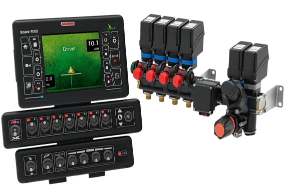 Conjunto Arag completo: controlador, teclado e comando de seções