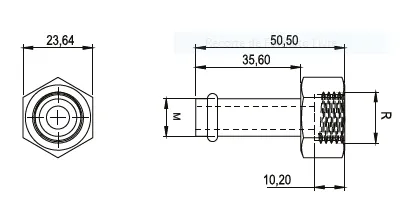 Conector Simples Com Rosca Interna 1/4" M...