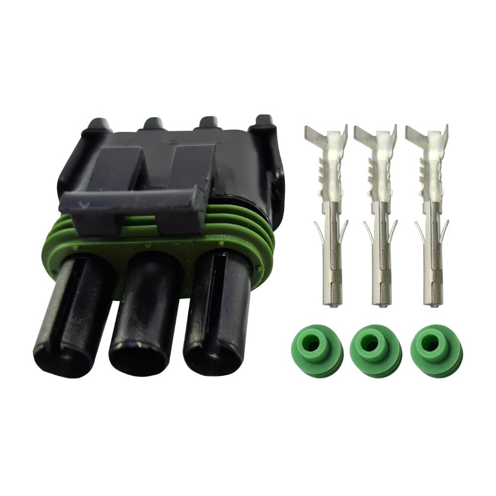 Kit Conector 03 Vias Macho (Delphi)