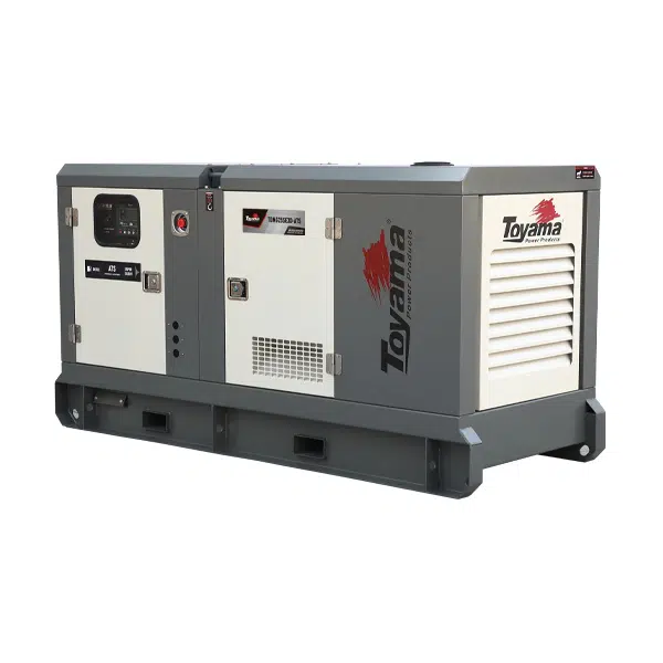 Gerador a diesel cabinado Toyama TDMG25SE3D-ATS com painel ATS